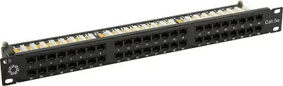 Коммутационная панель Patch Panel 19" 1U UTP 48 port кат.5e 5bites PPU55-06 разъём KRONE&110 (dual IDC)