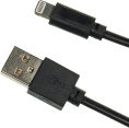 Кабель Digma Lightning (m) -  USB (m),  2м,  2A,  черный [light-2m-blk]