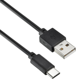 Кабель Digma USB Type-C (m) -  USB (m),  1.2м,  2A,  черный [type-c-1.2m-blk]