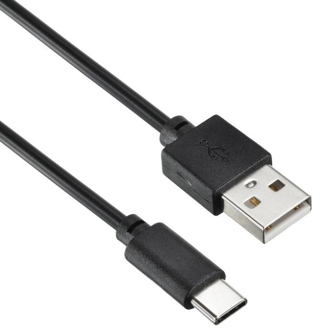 Кабель Digma USB Type-C (m) -  USB (m),  1.2м,  2A,  черный [type-c-1.2m-blk]