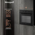 Духовой шкаф Электрический Weissgauff EOM 208 PDB Steam Clean черный