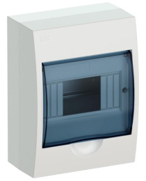  Корпус пластиковый KREPTA 3 Корпус пластиковый ЩРН-П-6 IP41 белый IEK (MKP12-N-06-40-20)