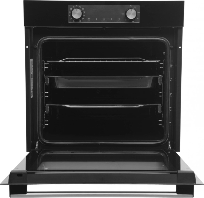 Духовой шкаф электрический Gorenje BOSX6737E09BG,  77л,  дверца с 2 стеклами,  черный