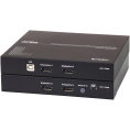 USB, Двойдной DisplayPort, КВМ-удлинитель с поддержкой HDBaseT™ 2.0 4K@100 м /ATEN/ USB Dual DisplayPort HDBaseT2.0 KVM Extender 4K@100м CE924