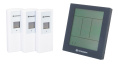 Метеостанция Bresser Temeo Hygro Quadro Prestige с тремя датчиками, серая 78586