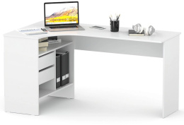 Стол компьютерный Сокол СПм-25 Л, ЛДСП, белый