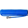 Шланг спиральный пневматический с БРС 10x6.5 мм, 6 м, синий NBPT 82965