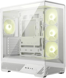 Корпус для ПК MSI MAG PANO 130R PZ White 2xUSB 3.2 Gen 1, 1xUSB 3.2 Gen2 Type-C, 3x120mm ARGB Reverse Blade Fan, 1x120mm ARGB Fan, 1 to 3 Fan PWM Splitter, Tempered Glass Window 306-7G32W21-HH9