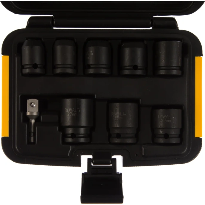 Набор ударных торцевых головок (10-27 мм; 1/2"; 9 шт.) DEWALT DT7507