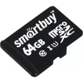 Micro SecureDigital 64Gb Smartbuy Class 10 UHS-1 без адаптера SB64GBSDCL10-00