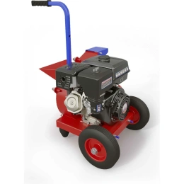 Садовый бензиновый измельчитель DraXter УМ-250 Мини 6,5 л.с. + колесная база 8дюймов 2колеса+2виброопоры 00195
