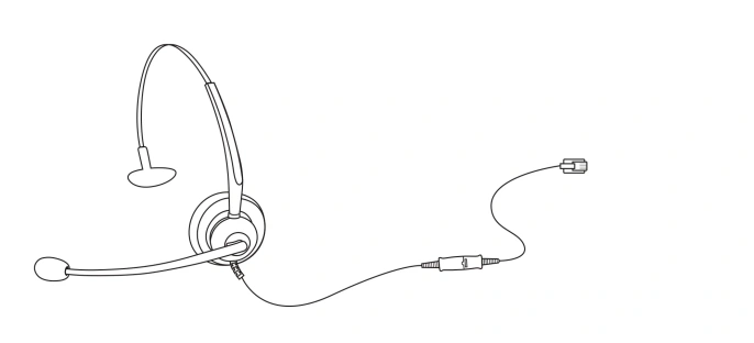 Головная гарнитура Escene ESH12 IP Phone Headset