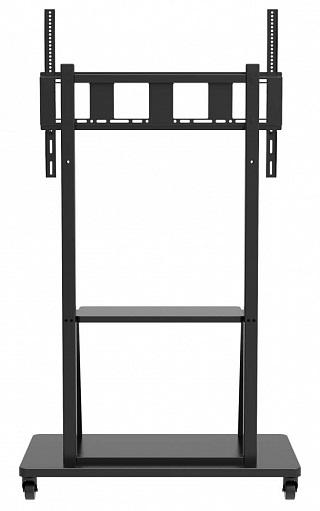 Стойка для панели Мобильная стойка Wize Pro [M86] для широкоформатных и интерактивных панелей 42”– 90”, Max VESA 800x600 мм, высота 183 см, вертикальная регулировка, полка для медиаплеера, до 150 кг, черн.