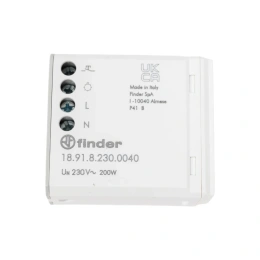 Детектор движения Finder, установка в монт. коробке, выход 1no 200вт 230в ас, питан, 189182300040