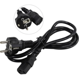 Кабель питания ExeGate Power PC-1.5P-Schuko- C13/3x0.75Cu Евровилка Schuko- C13, VDE-250V-3*0.75mm2, медь, черный, 10A, 1.5м EP280643RUS