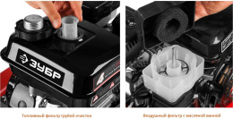 Мотоблок Зубр МТБ-300, бензиновый, 5.15кВт, 7л.с.