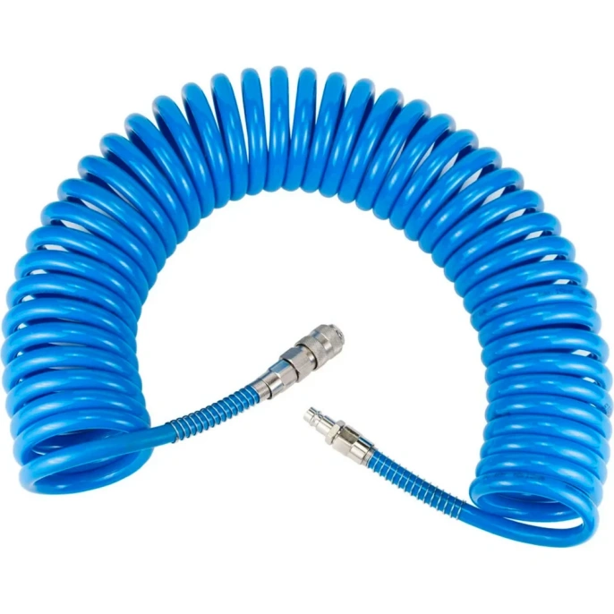 Шланг спиральный с быстросъемными соединениями профи (10 м; 5х8 мм; 20 бар) ARMA 5*8*10м PU