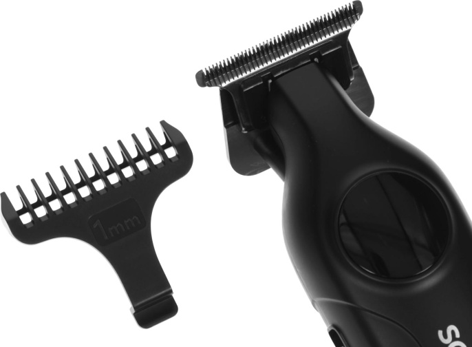 Машинка для стрижки Scarlett SC-HC63C107 черный 5Вт насадок в компл:4шт