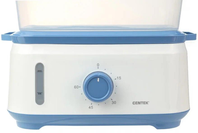 Пароварка CENTEK CT-1462,  белый и голубой