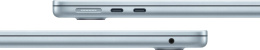 Ноутбук Apple MacBook Air A3240, 13.6", 2025, Retina, Apple M4 10 core 4ГГц, 10-ядерный, 16ГБ 256ГБ SSD,  macOS,  голубой [mc6t4hn/a]