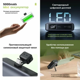Внешний аккумулятор UGREEN PB503 35338 5000mAh Mini USB-C Power Bank PD 20W. Цвет: серый (35338_)