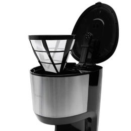 Капельная кофеварка RAGEX R405-000 с ЖК-дисплеем, 1.25 литра, 750 Вт, черный