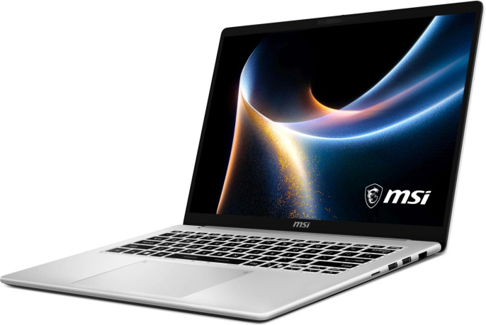 Ноутбук MSI Modern 14S AI+ G3MG-010XRU Core Ultra 7 355 16Gb SSD512Gb Intel Graphics 14" OLED FHD+ 1920x1200 без ОС silver WiFi BT Cam 9S7-14U212-010