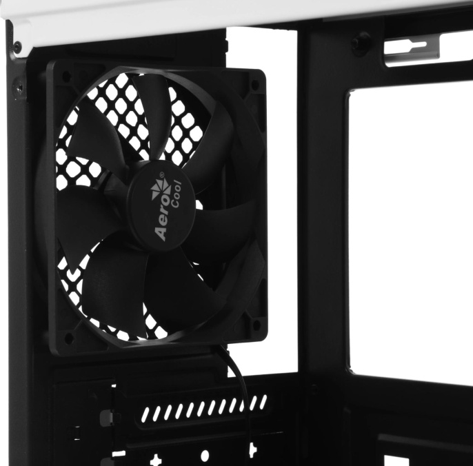Корпус ATX Aerocool Cylon, Midi-Tower, без БП,  белый [cylon wh]