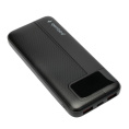 Gembird Портативный аккумулятор, 10000мАч, QC/PD, дисплей, черный GPB-10Q
