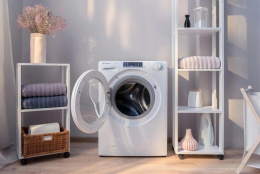 Стиральная машина узкая Candy Smart Pro CSO4 276TWM-07, с фронтальной загрузкой, 7кг, 1200об/мин, с паром, инверторная