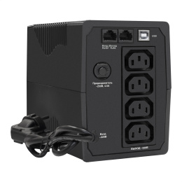 ИБП ExeGate SpecialPro UNB-600.LED.AVR.4C13.RJ.USB 600VA/360W, LED, AVR, 4*C13, RJ45/11, USB, батарея 12V 7.2Ah, Black EX292763RUS