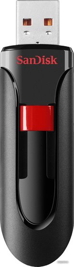 USB Flash SanDisk Cruzer Glide 32GB Black SDCZ600-032G-G35  32 ГБ, USB 3.2 Gen 1 Type-A (5 Гбит/сек), выдвижной разъем, пластик, скорость 100/20 МБ/с, цвет черный