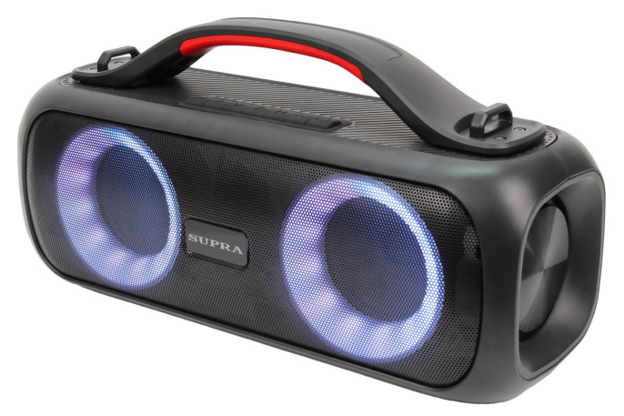 Аудиомагнитола Supra BTS-710 черный 40Вт MP3 FM dig USB BT microSD