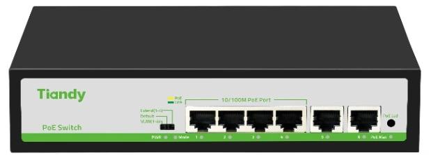 Коммутатор TIANDY TC-P3S06 F/0420/AT/55/V2.0, неуправляемый