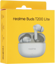 Гарнитура внутриканальные Realme Techlife Buds T200 Lite серый беспроводные bluetooth в ушной раковине 6942729003761