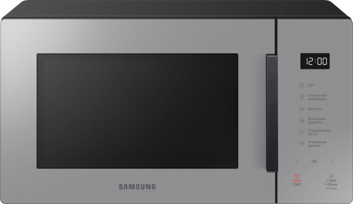Микроволновая печь Samsung MS23T5018AG/BW, 800Вт, 23л, серый