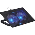 Подставка для ноутбука Buro BU-LCP156-B214H 15.6" 355x255x30мм 2xUSB 2x 140ммFAN 900г металлическая сетка/пластик черный