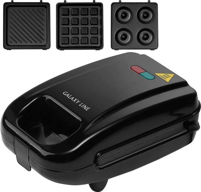 Вафельница Galaxy Line GL 2972 750Вт черный