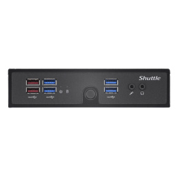 Платформа системного блока с ЦПУ Shuttle Intel i5-1335U, Fanless Support 3 displays, 2xDDR5 SODIMM, 1 HDMI 2.0b+ 1 DisplayPort 1.4+VGA,WLAN optional, 90W power adapter,VESA. 74R-DS50U-005-SHU-001