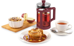 Френч-пресс Rondell Stripes RDS-1641, 0.6л, красный