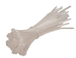 Стяжка хомут нейлоновая ExeGate CV66-200x2.5W нейлон 6.6, 200x2.5мм, неоткрывающаяся, halogen free, -40°C - +85°C, белая, 100 шт EX253850RUS