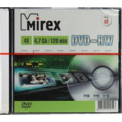 Диск DVD-RW Disc Mirex 4.7Gb 4x 202547