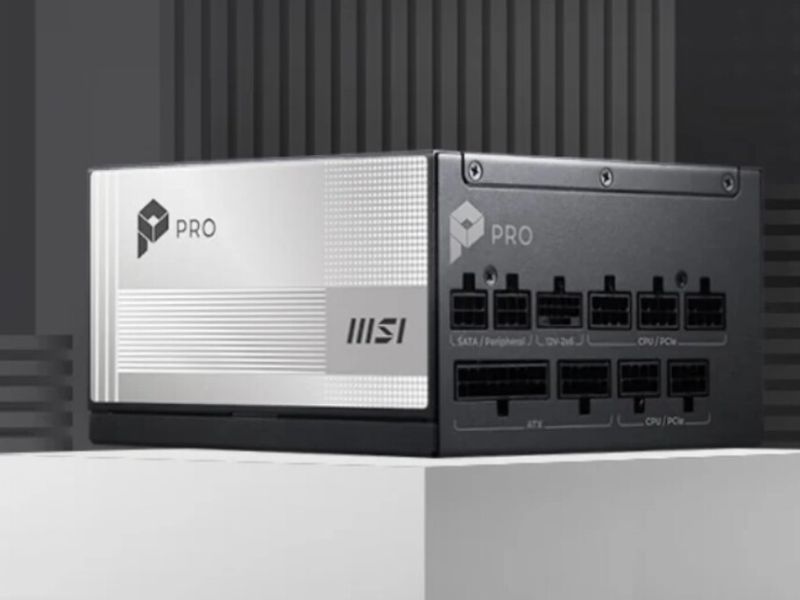 MSI выпустила недорогой модульный блок питания мощностью 1000 Вт