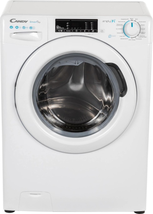 Стиральная машина суперузкая Candy Smart Pro CSO34 106T1/2-07, с фронтальной загрузкой, 6кг, 1000об/мин