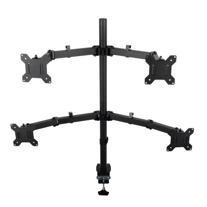 Кронштейн для монитора Filum FL-DMT004FB черный, четыре монитора, VESA: 75/100, 10-30 дюйма, до 10 кг 00-01215493