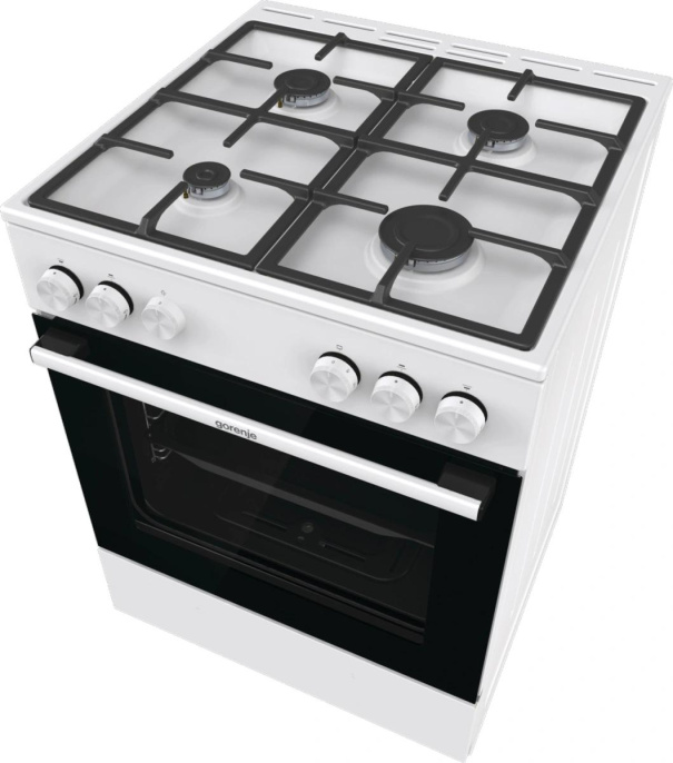 Плита Газовая Gorenje GG6A10WFFM белый без крышки реш.сталь