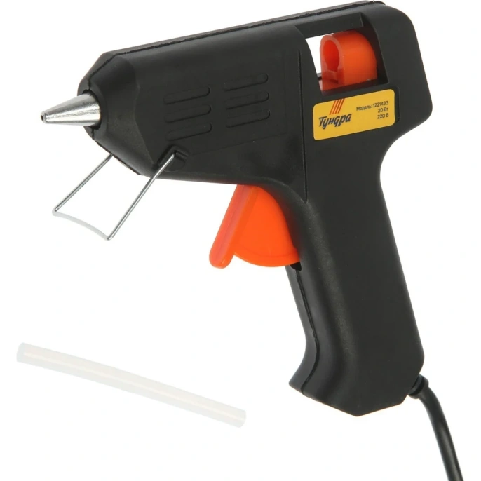 ТУНДРА Клеевой пистолет , 20 Вт, 220 В, 7 мм ТУНДРА (5786) 1221433