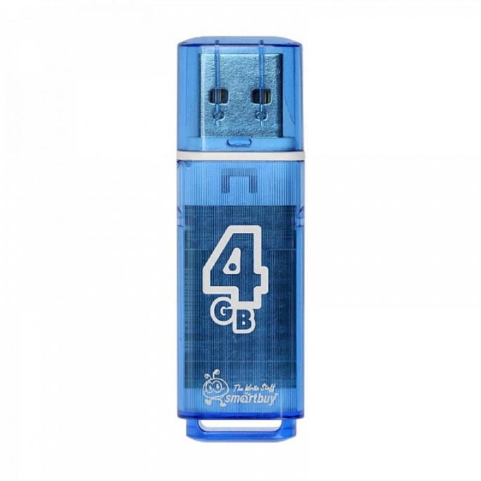 Smartbuy USB Drive 4GB Glossy series Blue SB4GBGS-B