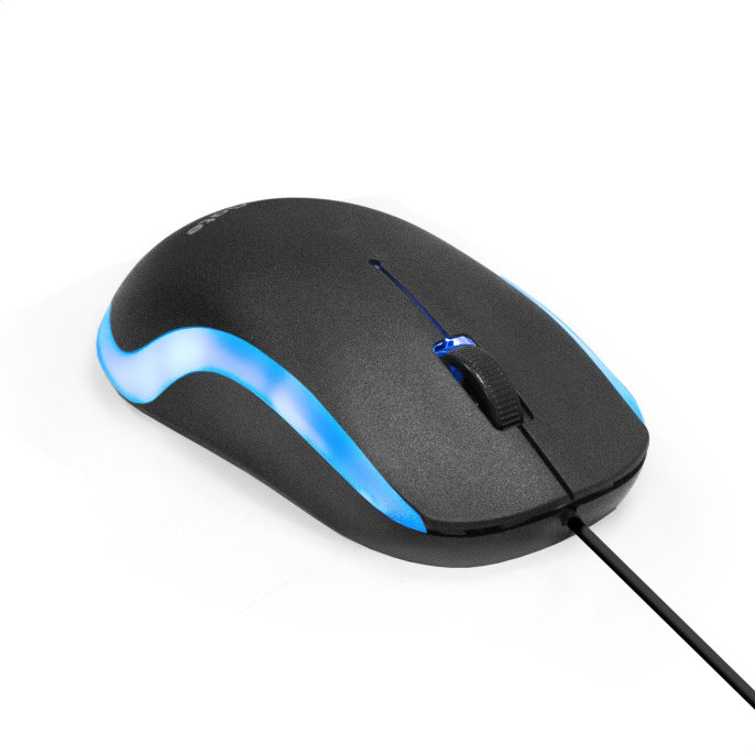 Мышь ExeGate Professional Standard M100 USB, оптическая, 1200dpi, 3D, 3 кнопки включая колесо прокрутки , длина кабеля 1,8м, черная, подсветка, RTL EX301567RUS
