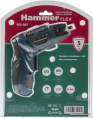 Отвертка аккумуляторная Hammer ACD3.6A с набором бит
